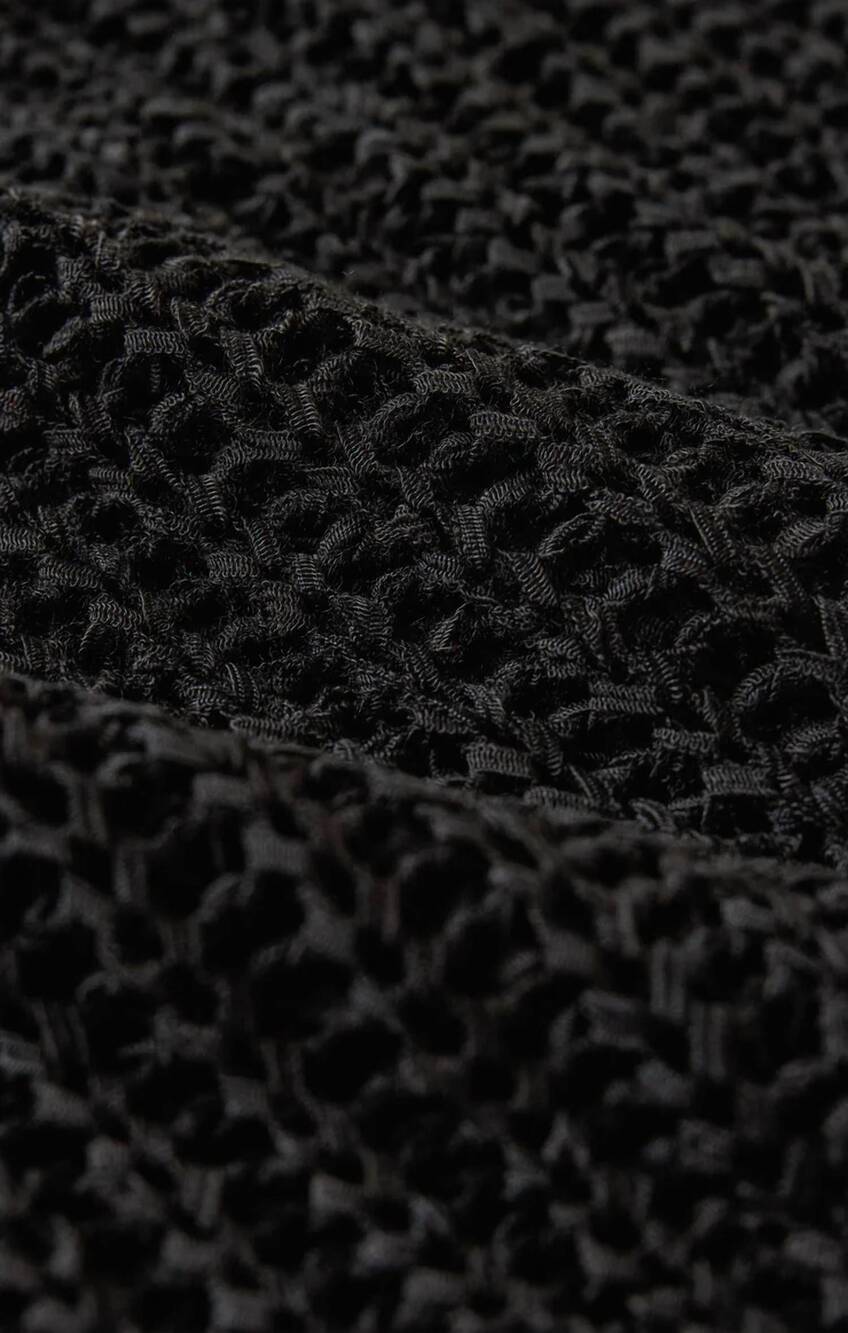 NEW Z SUPPLY tate lace up sweater in black - Picture 4 of 5